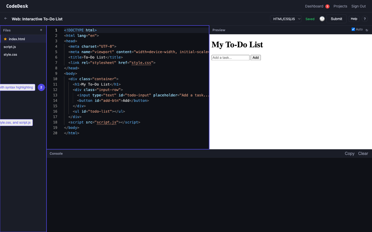 Switch between files