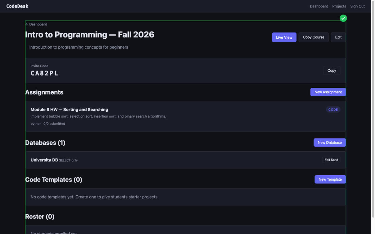 Save the database template